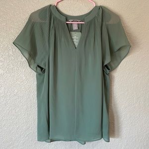 Pleaded green business top